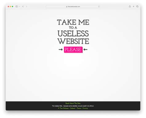 weird websites to visit|The Useless Web .